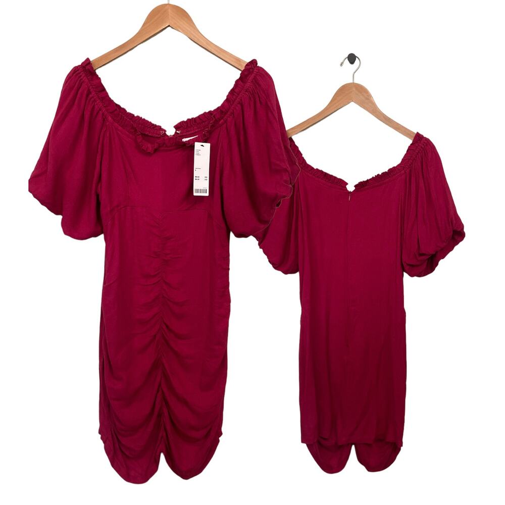 Urban Outfitters Red Off-Shoulder Dress